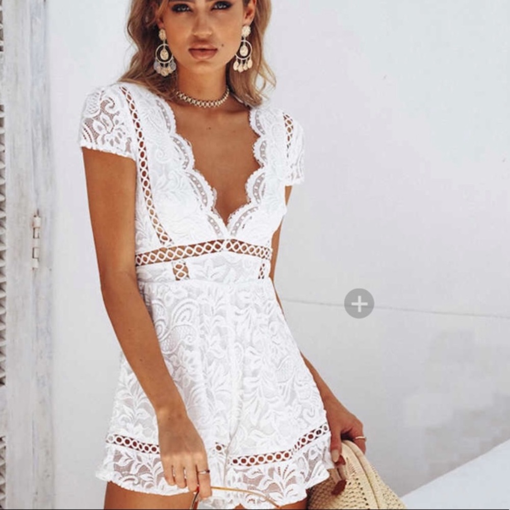 Fashion Nova lace romper